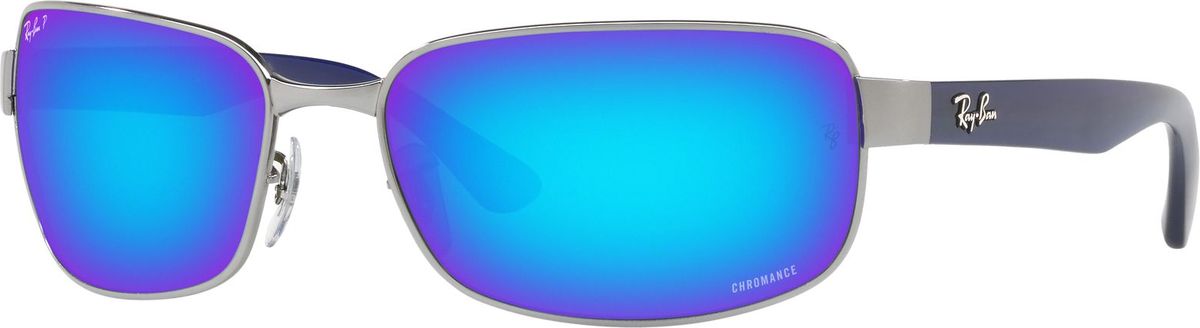 Ray-Ban Chromance RB3566CH Gunmetal/Green | Polarised | Zip