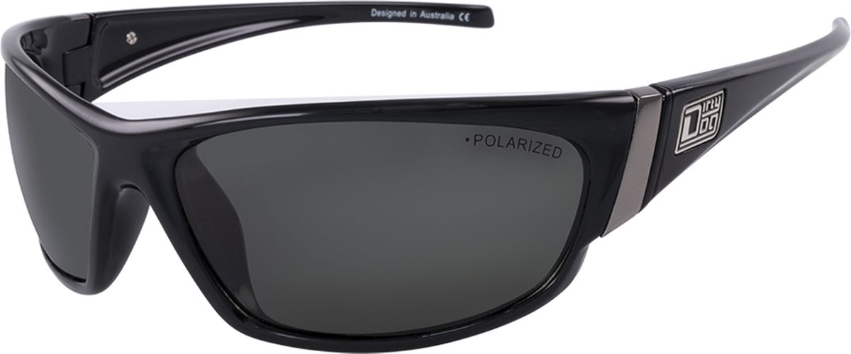 Dirty Dog Stoat Sunglasses For Men - Black Polyamide Frames With UV Protection, Scratch-Resistant Lenses