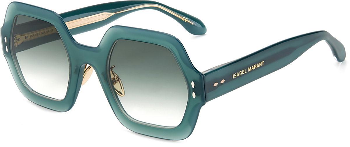 Isabel Marant Geometric Ely Sunglasses IM0004NS 1ED9K Green 52mm Isabel Marant Sunglasses IM-0104-S 1ED9K main image 4